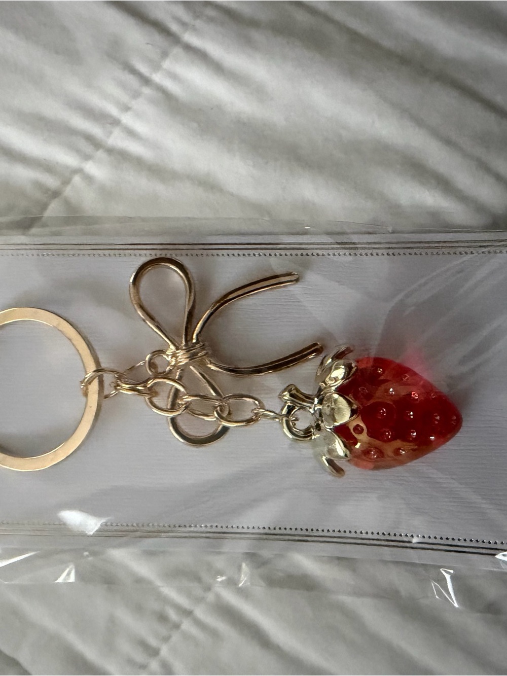 Strawberry Charm Keychain / Purse Charm π - Picture 5 of 9